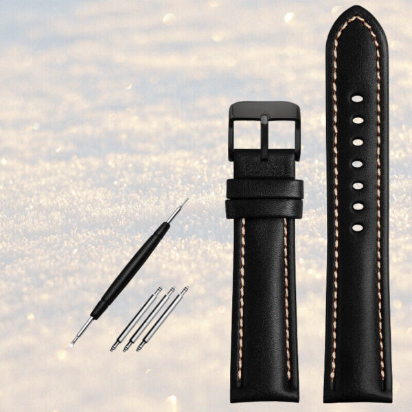 Leather Watch Strap Replacement for Omega x Swatch Speedmaster Moonswatch 20mm