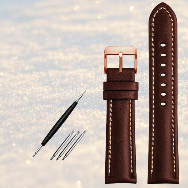 Leather Watch Strap Replacement for Omega x Swatch Speedmaster Moonswatch 20mm