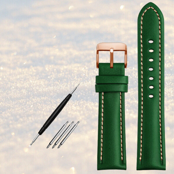 Leather Watch Strap Replacement for Omega x Swatch Speedmaster Moonswatch 20mm