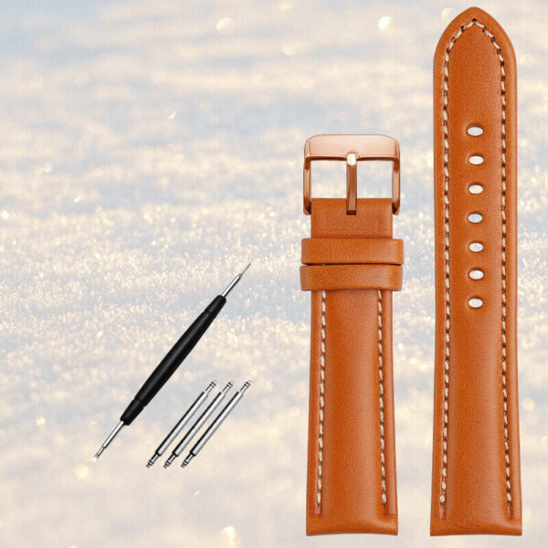 Leather Watch Strap Replacement for Omega x Swatch Speedmaster Moonswatch 20mm