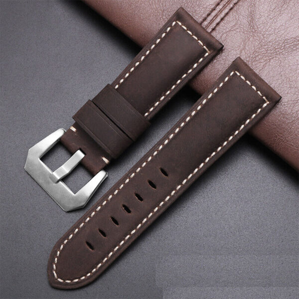 Panerai Replacement Strap Genuine leather Watch Band with Buckle 20 22 24 26mm