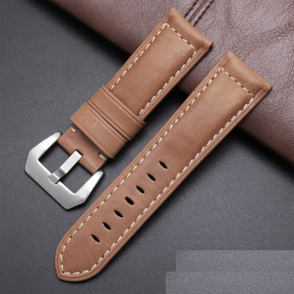 Panerai Replacement Strap Genuine leather Watch Band with Buckle 20 22 24 26mm