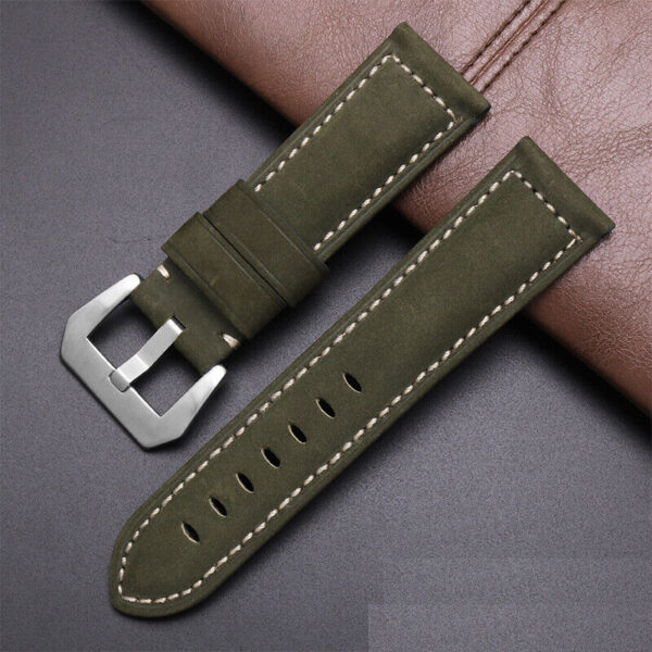 Panerai Replacement Strap Genuine leather Watch Band with Buckle 20 22 24 26mm