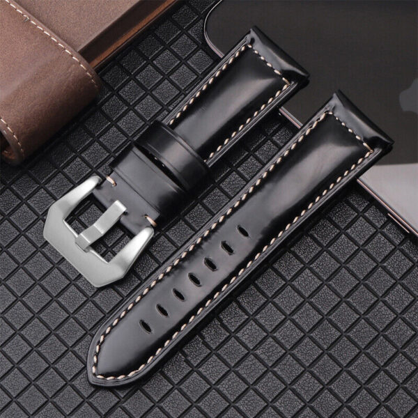 Panerai Replacement Strap Genuine leather Watch Band with Buckle 20 22 24 26mm