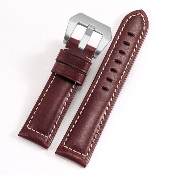 Panerai Replacement Strap Genuine leather Watch Band with Buckle 20 22 24 26mm