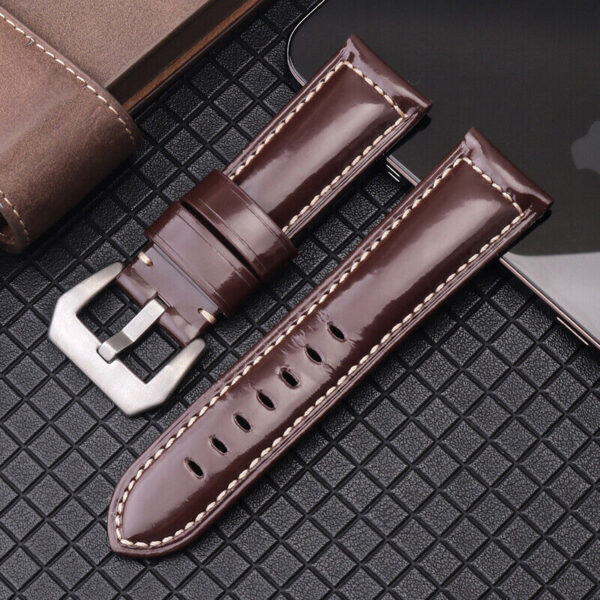 Panerai Replacement Strap Genuine leather Watch Band with Buckle 20 22 24 26mm