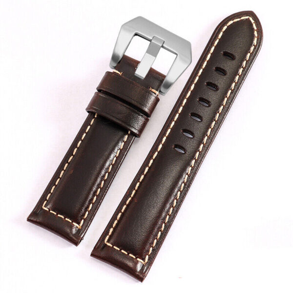 Panerai Replacement Strap Genuine leather Watch Band with Buckle 20 22 24 26mm