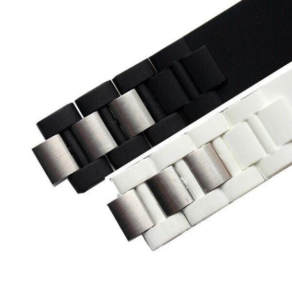 20x10mm Silicone Rubber Strap for Cartier 21 Chronoscaph Autoscaph Watch