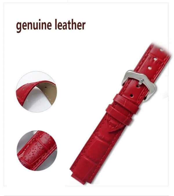 14-20mm Genuine Leather Strap for Cartier Ballon Bleu Watch Folding Buckle Clasp