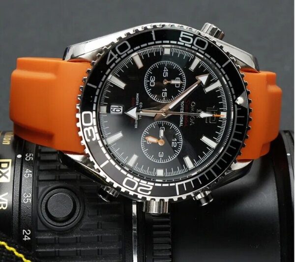 Curved Rubber Strap fit for Omega Seamaster Speedmaster Moonswatch & Tudor Watch