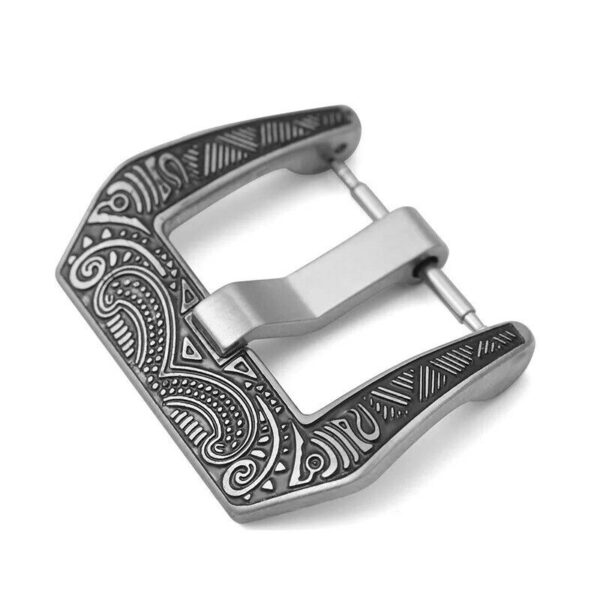 18-24mm. Engraved Brushed Buckle Clasp for Panerai Watch Strap Band