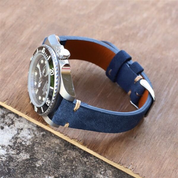 Leather Watch Strap for Omega x Swatch Speedmaster Moonswatch Watch Band 20 22mm