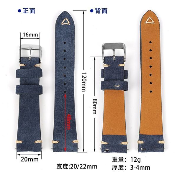 Leather Watch Strap for Omega x Swatch Speedmaster Moonswatch Watch Band 20 22mm