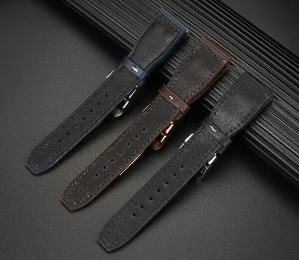 21/22mm Genuine Leather Strap Band Fit for IWC Big Pilot/Top Gun/Mark 18 Watch