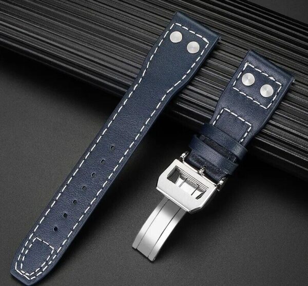 21/22mm Genuine Leather Strap Band Fit for IWC Big Pilot/Top Gun/Mark 18 Watch