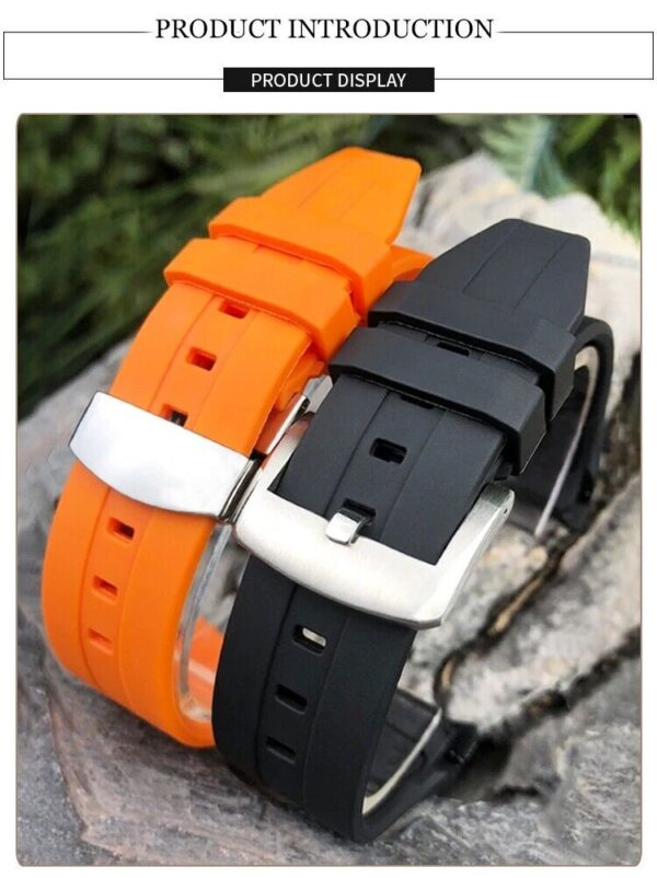 21/22mm Silicone Rubber Watch Band Strap for Tissot Seastar T120 Series Diver