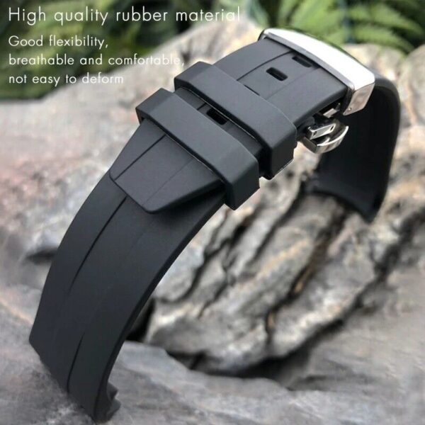 21/22mm Silicone Rubber Watch Band Strap for Tissot Seastar T120 Series Diver