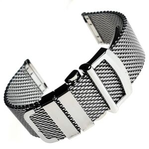 Stainless Steel Milanese Mesh Bracelet Strap for Omega 007/Seamaster 300M Watch