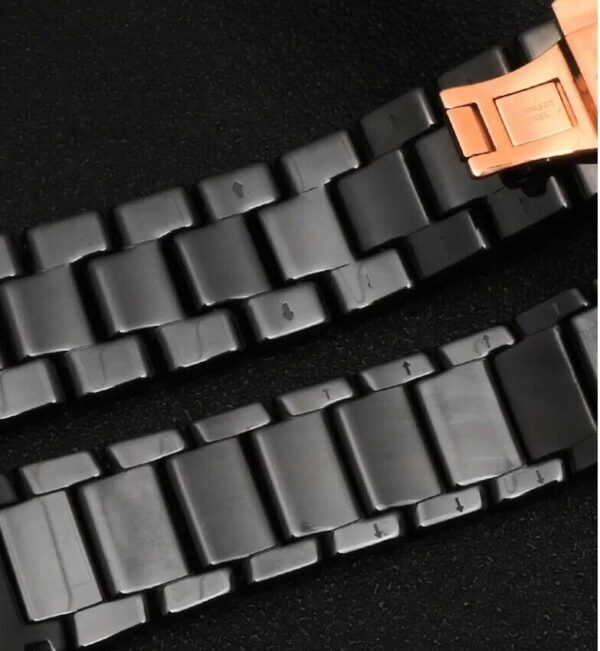 Ceramic & Stainless Steel Strap for Armani AR1451 AR1452 AR1400 AR1410 Watch