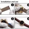 Ceramic & Stainless Steel Strap for Armani AR1451 AR1452 AR1400 AR1410 Watch - Image 10