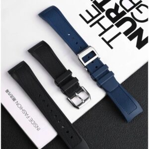 22mm Silicone Rubber Strap Band Fit for IWC Portuguese/Portugieser Watch