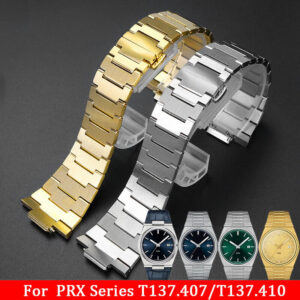 26x12mm Stainless Steel Watch Bracelet Strap for Tissot PRX T137.407/T137.410