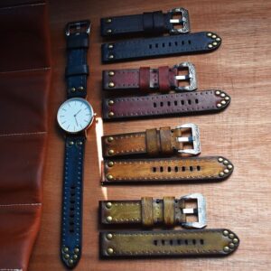 Replacement Strap for Panerai Watch  Genuine leather Band 18 20 22 24mm Brushed