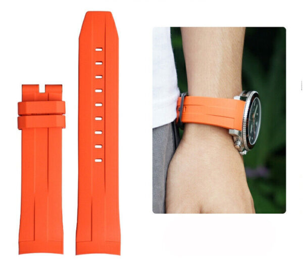 22mm Silicone Rubber Watch Band Strap for Tissot Seastar T120 Series Diver