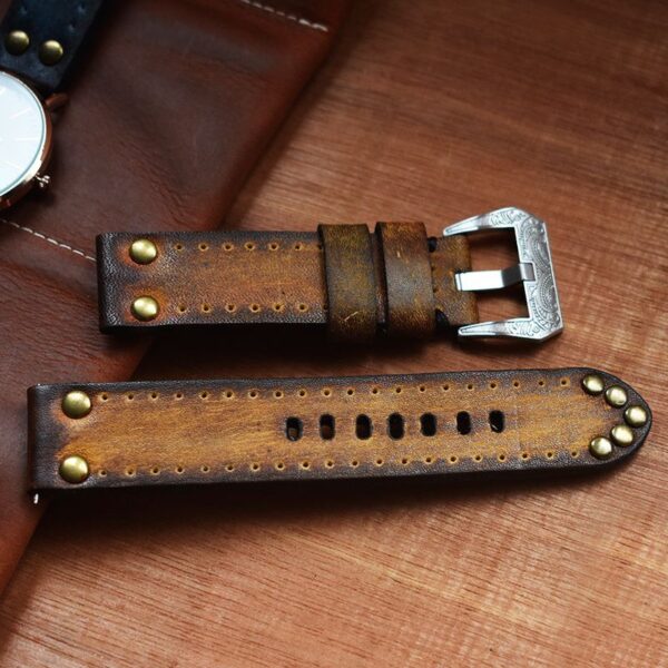 Replacement Strap for Panerai Watch  Genuine leather Band 18 20 22 24mm Brushed