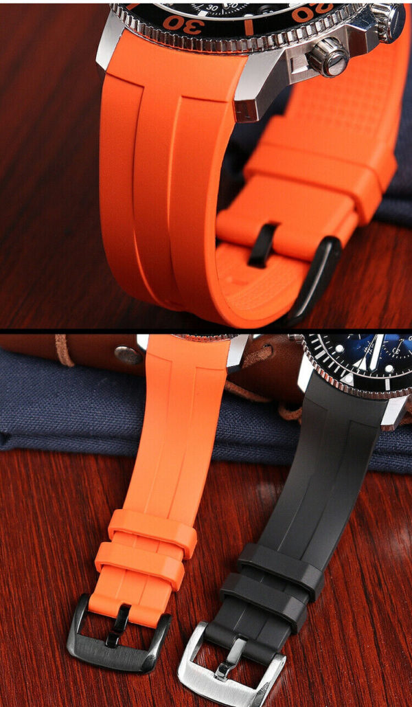 22mm Silicone Rubber Watch Band Strap for Tissot Seastar T120 Series Diver