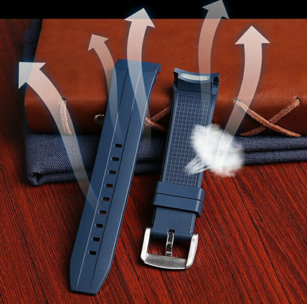 22mm Silicone Rubber Watch Band Strap for Tissot Seastar T120 Series Diver