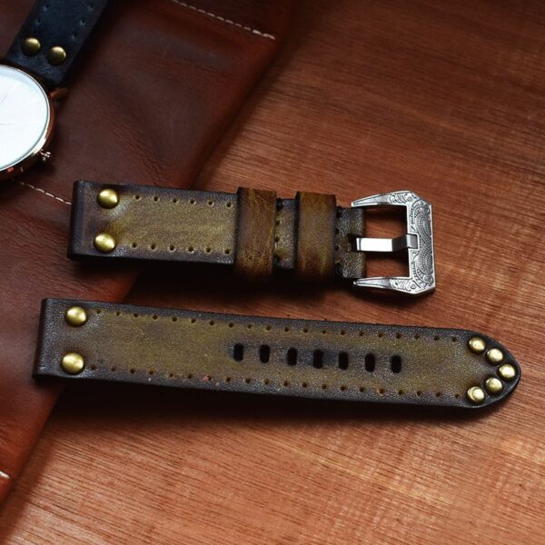 Replacement Strap for Panerai Watch  Genuine leather Band 18 20 22 24mm Brushed