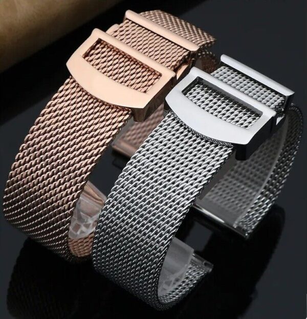 Stainless Steel Milanese Mesh Strap fit IWC Pilot/Portofino/Portugieser Watch