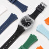 26x12mm Silicone Rubber Watch Band Strap for Tissot PRX T137.407/T137.410 - Image 2