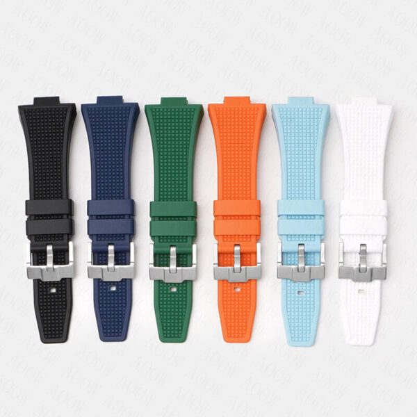 26x12mm Silicone Rubber Watch Band Strap for Tissot PRX T137.407/T137.410