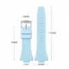 26x12mm Silicone Rubber Watch Band Strap for Tissot PRX T137.407/T137.410 - Image 6