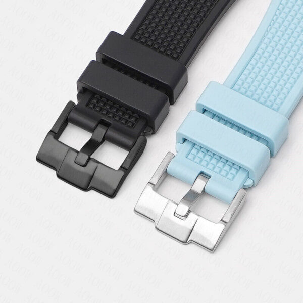 26x12mm Silicone Rubber Watch Band Strap for Tissot PRX T137.407/T137.410