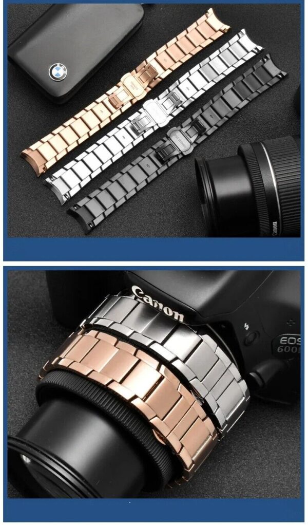 22mm Stainless Steel Watch Bracelet Strap for Armani AR2452 AR2453 AR2448