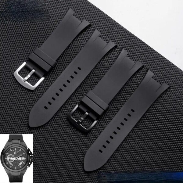 31x14mm Rubber Strap for Armani AX1803 AX1802 AX1050 Watch Silicone Band