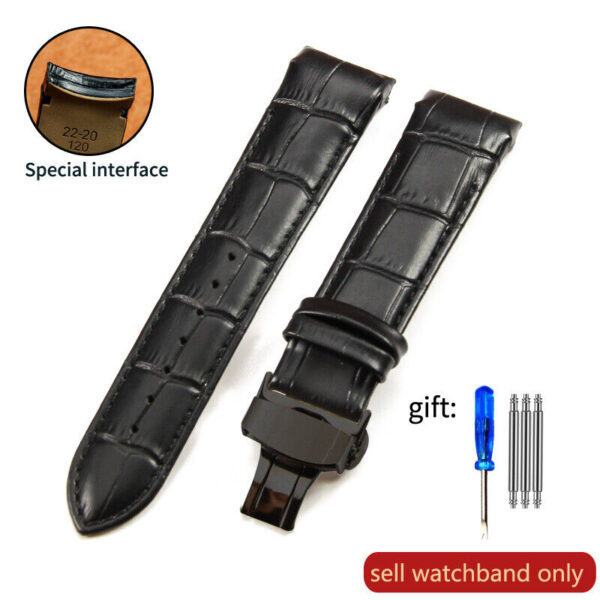 22/23/24mm Genuine Leather Watch Band Strap for Tissot COUTURIER T035 Series