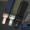 Replacement Canvas Strap fit  for IWC PILOT Watch Band  20mm 21mm 22mm - Image 2