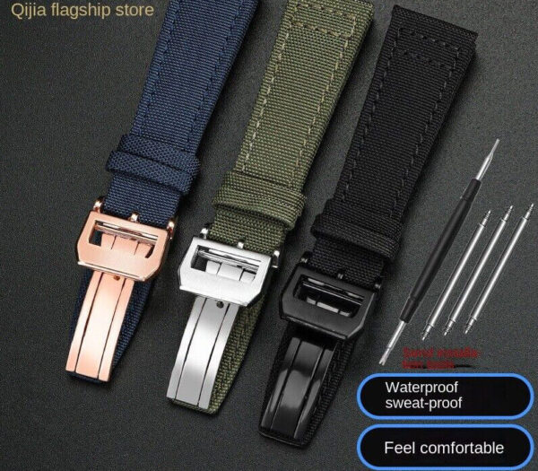 Replacement Canvas Strap fit  for IWC PILOT Watch Band  20mm 21mm 22mm