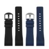 20/23mm Silicone Rubber Strap for Cartier Santos 100 Watch Buckle Clasp - Image 2
