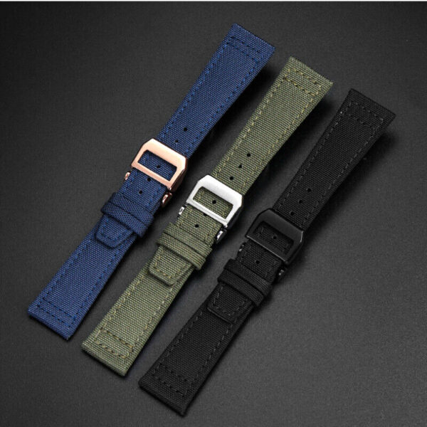 Replacement Canvas Strap fit  for IWC PILOT Watch Band  20mm 21mm 22mm