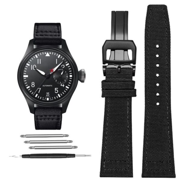 Replacement Canvas Strap fit  for IWC PILOT Watch Band  20mm 21mm 22mm