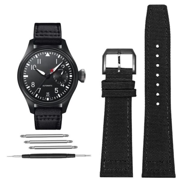 Replacement Canvas Strap fit  for IWC PILOT Watch Band  20mm 21mm 22mm