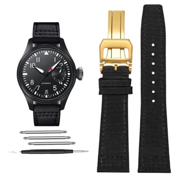 Replacement Canvas Strap fit  for IWC PILOT Watch Band  20mm 21mm 22mm