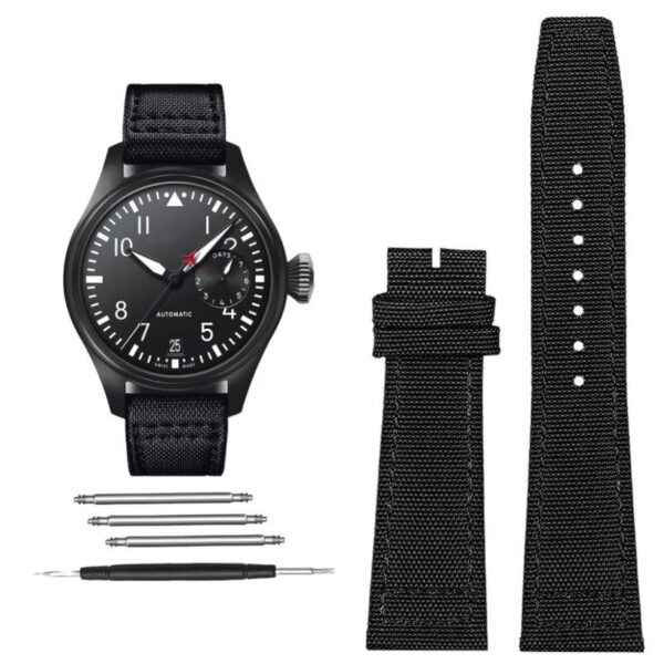 Replacement Canvas Strap fit  for IWC PILOT Watch Band  20mm 21mm 22mm