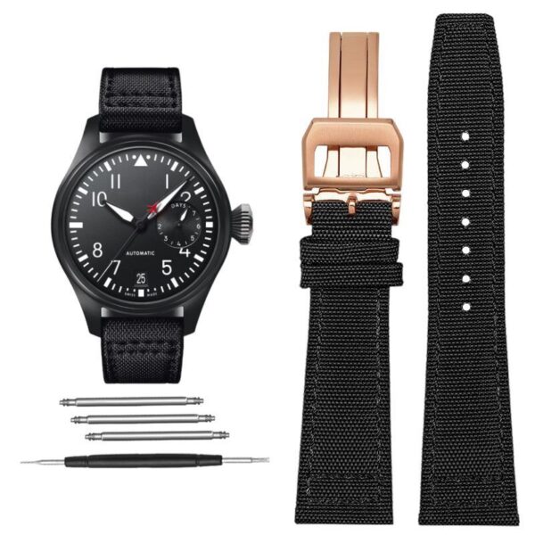 Replacement Canvas Strap fit  for IWC PILOT Watch Band  20mm 21mm 22mm