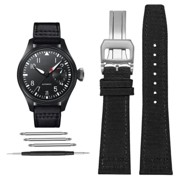 Replacement Canvas Strap fit  for IWC PILOT Watch Band  20mm 21mm 22mm